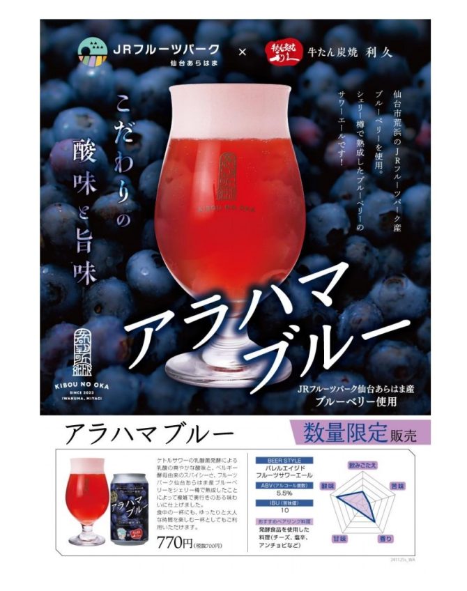 オリジナルクラフトビール発売開始